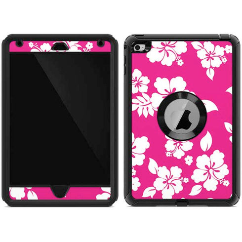 Pink and White Otterbox Defender iPad Skin