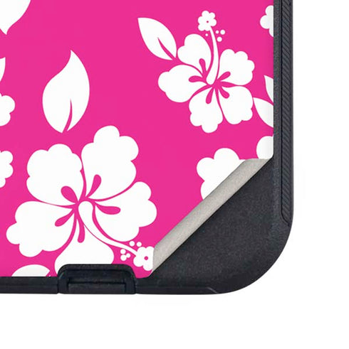 Pink and White Otterbox Defender iPhone Skin