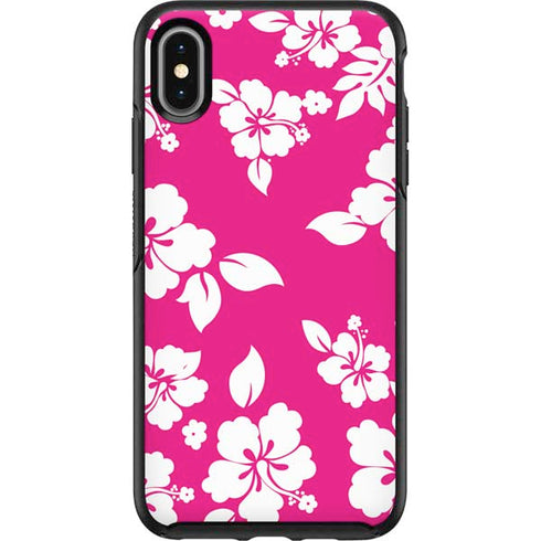 Pink and White Otterbox Symmetry iPhone Skin