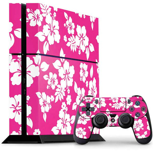 Pink and White PS4 Console and Controller Bundle Skin