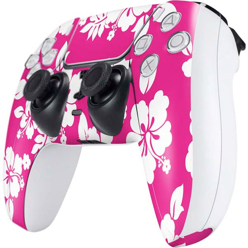 Pink and White PS5 Controller Skin