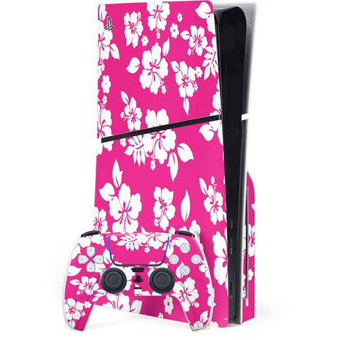Pink and White PS5 Slim Disk Bundle Skin