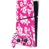 Pink and White PS5 Slim Digital Edition Console Skin
