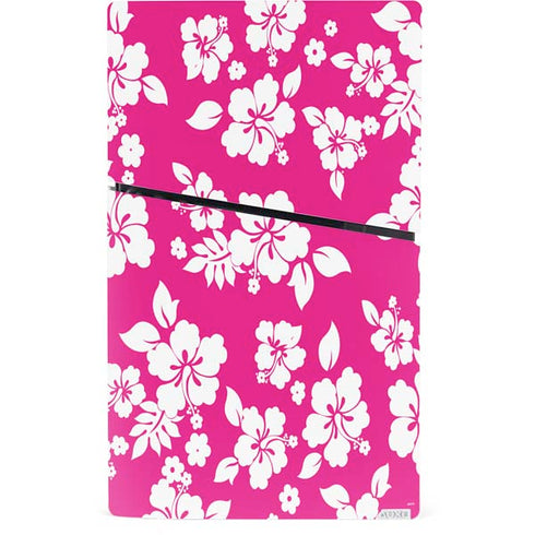 Pink and White PS5 Slim Digital Edition Console Skin