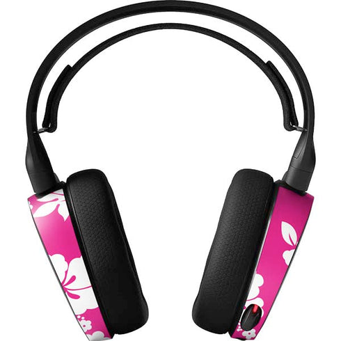 Pink and White SteelSeries Arctis 3 Skin