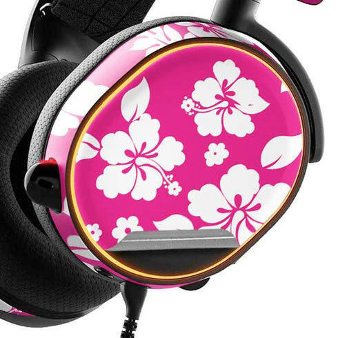 Pink and White SteelSeries Arctis 3 Skin