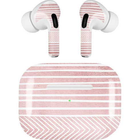 Pink and White Stripes AirPods Pro 2nd Gen Skin