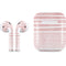 Pink and White Stripes Apple AirPods 2 Skin