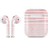 Pink and White Stripes Apple AirPods 2 Skin