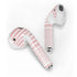 Pink and White Stripes Apple AirPods 2 Skin