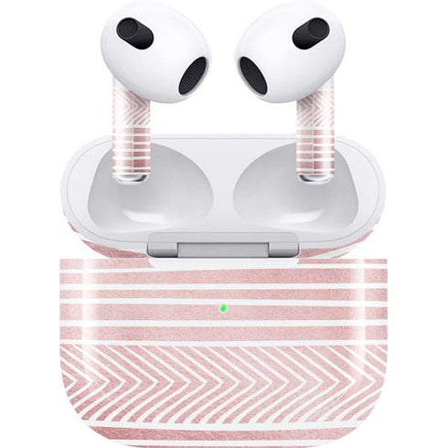 Pink and White Stripes Apple AirPods (3rd Gen 2021) Skin