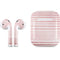 Pink and White Stripes Apple AirPods Skin