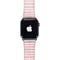 Pink and White Stripes Apple Watch Band 42-44mm