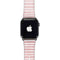 Pink and White Stripes Apple Watch Band 38-40mm