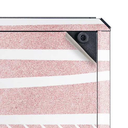 Pink and White Stripes Cooler Master MasterBox Q300L Mini Tower Skin