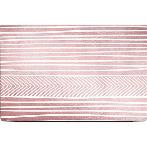 Pink and White Stripes Dell Vostro Skin