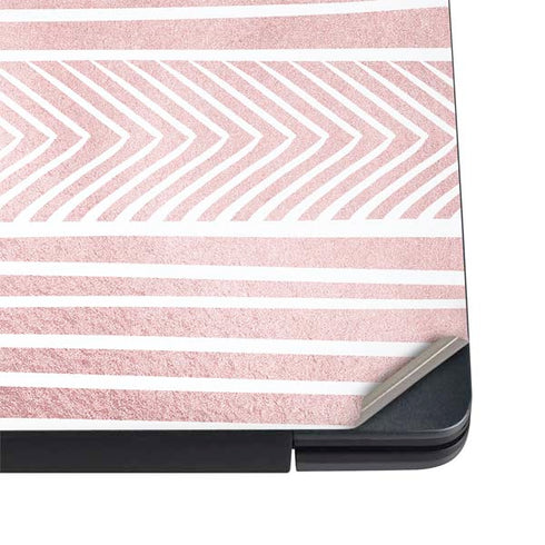 Pink and White Stripes Dell Vostro Skin