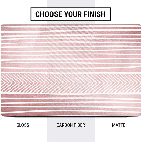 Pink and White Stripes Dell Vostro Skin
