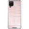 Pink and White Stripes Galaxy A12 Clear Case