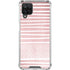 Pink and White Stripes Galaxy A12 Clear Case