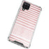 Pink and White Stripes Galaxy A12 Clear Case