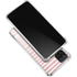 Pink and White Stripes Galaxy A12 Clear Case