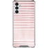 Pink and White Stripes Galaxy A13 5G Clear Case