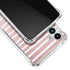 Pink and White Stripes Galaxy A13 5G Clear Case