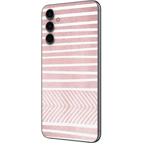 Pink and White Stripes Galaxy A14 5G Skin