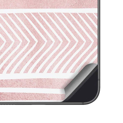 Pink and White Stripes Galaxy A14 5G Skin