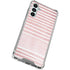 Pink and White Stripes Galaxy A15 5G Clear Case