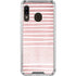 Pink and White Stripes Galaxy A30 Clear Case