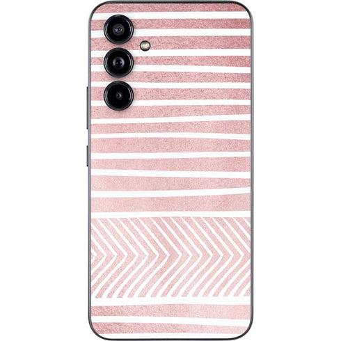 Pink and White Stripes Galaxy A54 5G Skin