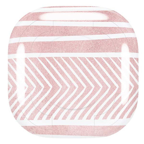 Pink and White Stripes Galaxy Buds Live Skin