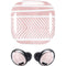 Pink and White Stripes Galaxy Buds Pro Skin