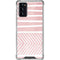 Pink and White Stripes Galaxy Note20 5G Clear Case