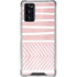 Pink and White Stripes Galaxy Note20 5G Clear Case