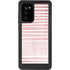 Pink and White Stripes Galaxy Note20 5G Waterproof Case