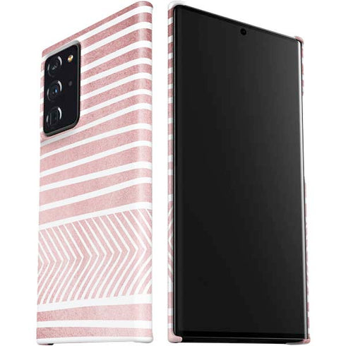 Pink and White Stripes Galaxy Note20 Ultra 5G Lite Case