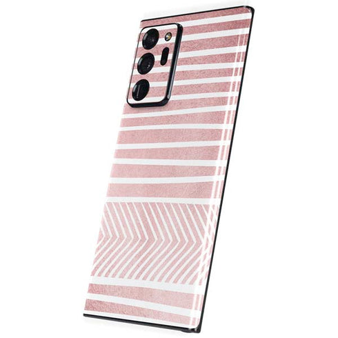 Pink and White Stripes Galaxy Note20 Ultra 5G Skin