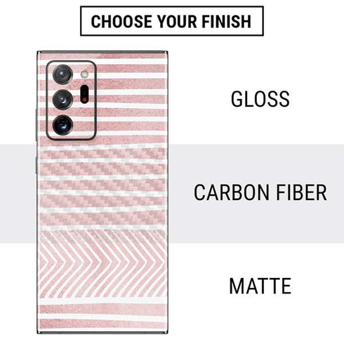 Pink and White Stripes Galaxy Note20 Ultra 5G Skin
