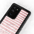 Pink and White Stripes Galaxy Note20 Ultra 5G Waterproof Case