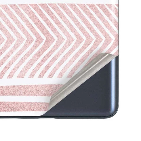 Pink and White Stripes Galaxy S20 Fan Edition Skin