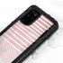 Pink and White Stripes Galaxy S20 Plus Waterproof Case