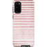 Pink and White Stripes Galaxy S20 Pro Case