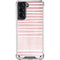 Pink and White Stripes Galaxy S21 5G Clear Case