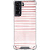 Pink and White Stripes Galaxy S21 5G Clear Case