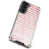 Pink and White Stripes Galaxy S21 5G Clear Case