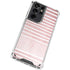Pink and White Stripes Galaxy S21 Ultra 5G Clear Case
