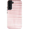 Pink and White Stripes Galaxy S22 Plus Pro Case